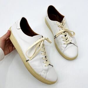 Frye Men's white leather sneakers